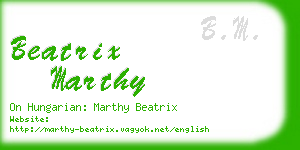 beatrix marthy business card